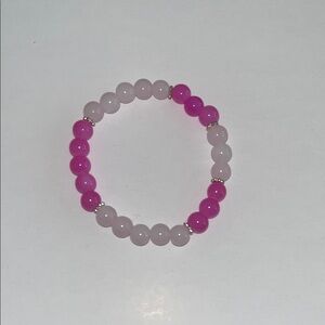 Pink Beaded Bracelet